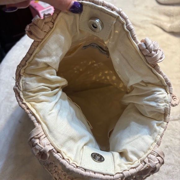 Straw Studios Cream Woven Tote - Picture 11 of 15